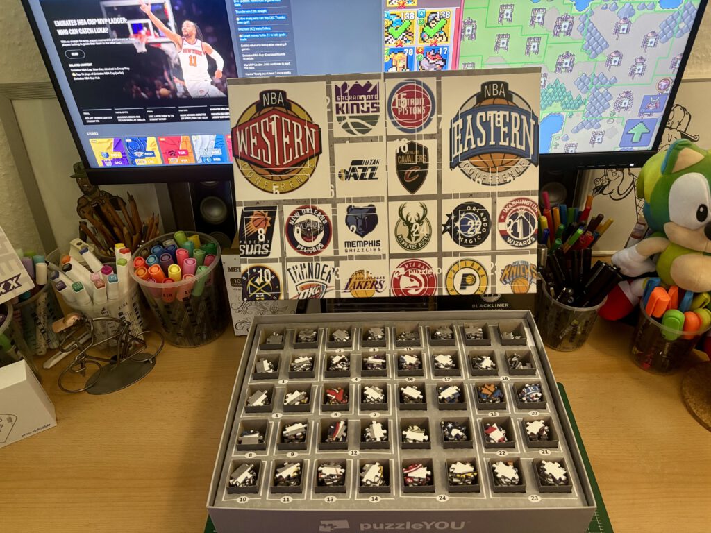 Ein NBA Puzzle-Weihnachtskalender